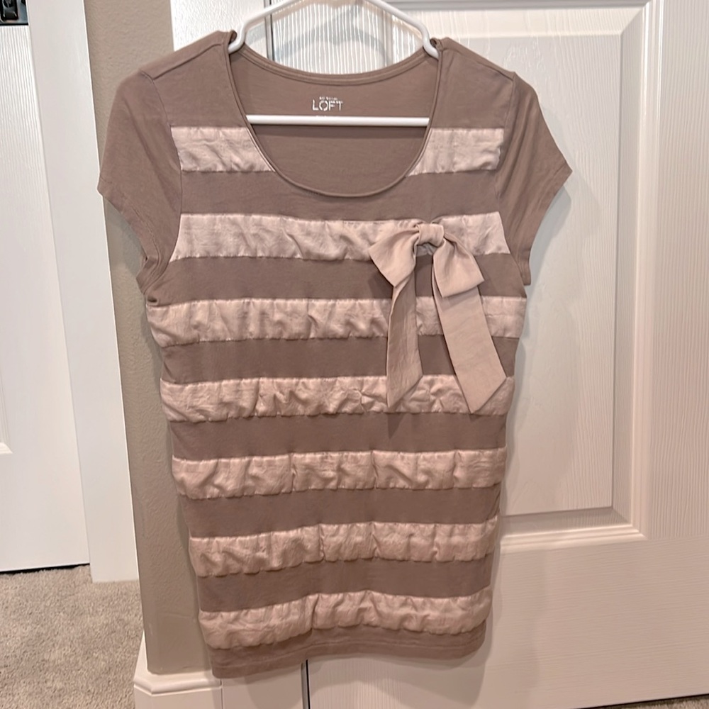 Ribbon Striped Shirt